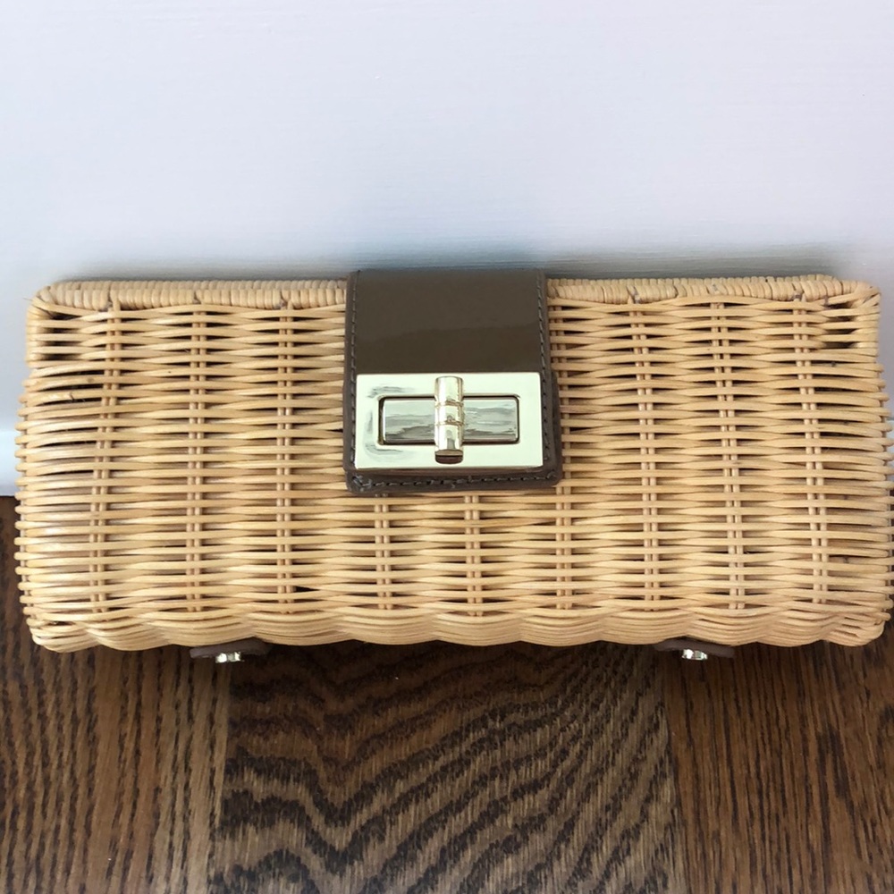 J. Crew woven clutch